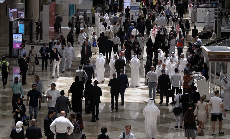 Business events delegates at Dubai World Trade Centre